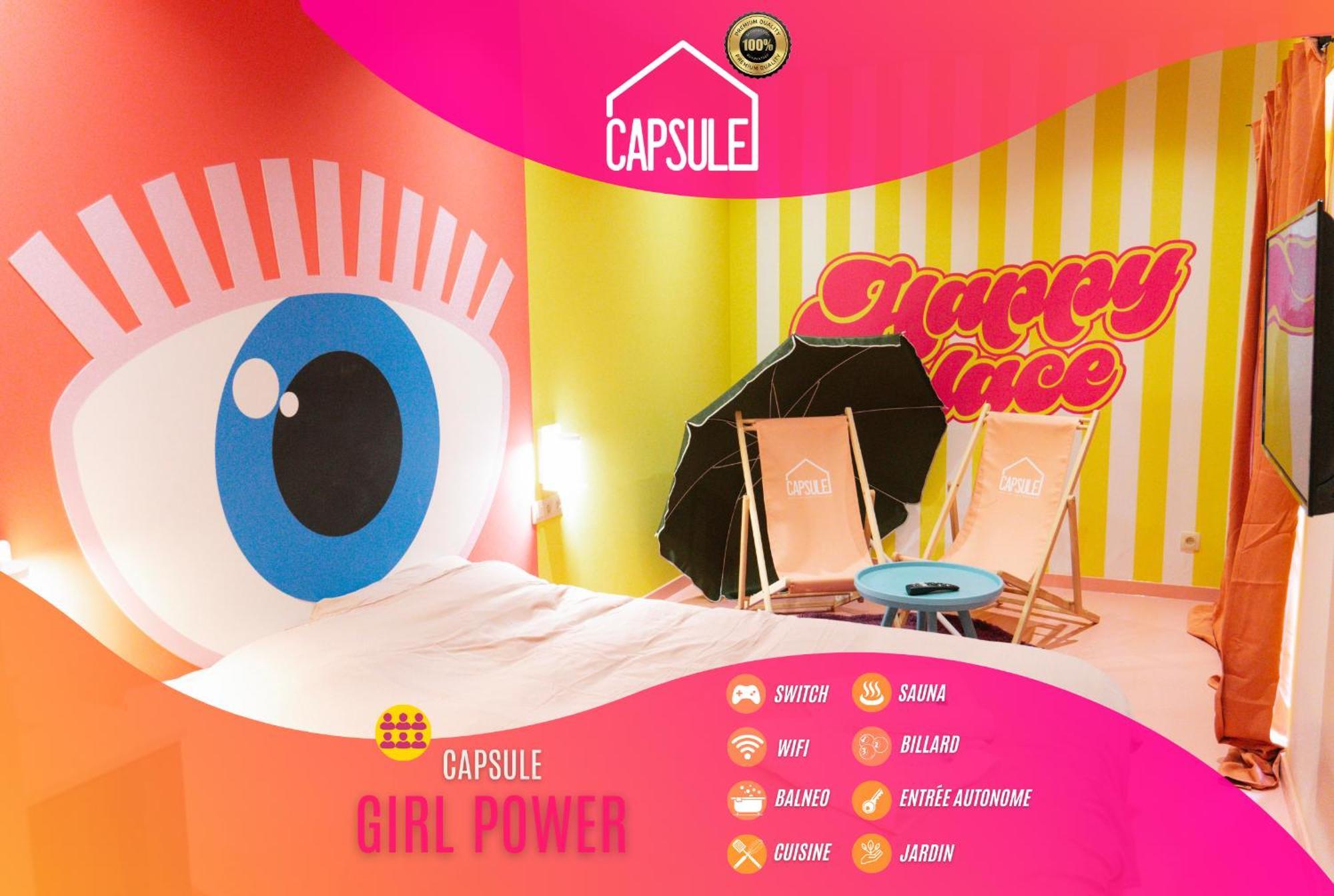 Capsule Girl Power Spa - Balneo - Sauna - Karaoke - Billard - 2 Chambres シャルルロワ エクステリア 写真